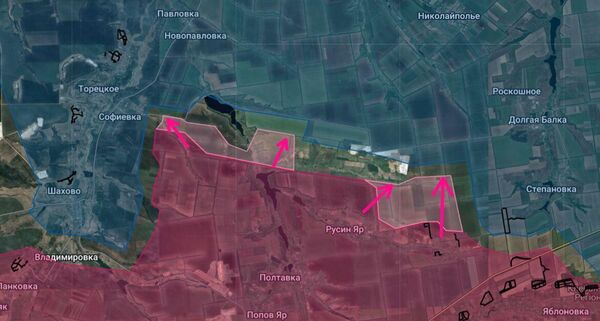 Продвижение ВС РФ на Дружковском направлении