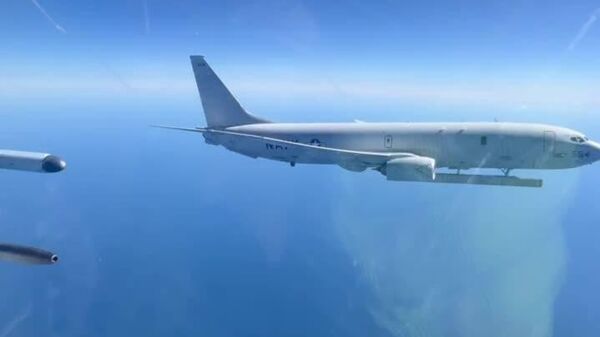 Сегодня истребитель ВКС РФ перехватил самолёт-разведчик ВМС США P-8A Poseidon над Черным морем