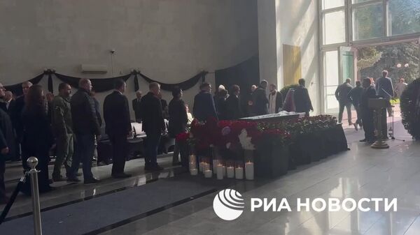 Церемония прощания с членом СПЧ, журналистом, исполнительным директором международной медиагруппы Россия сегодня Кириллом Вышинским прошла в Москве