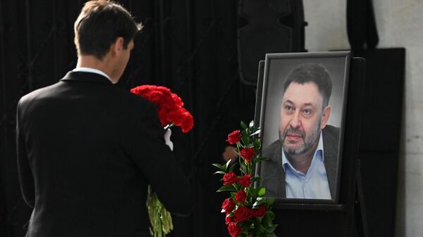 Прощание с исполнительным директором медиагруппы Россия сегодня Кириллом Вышинским