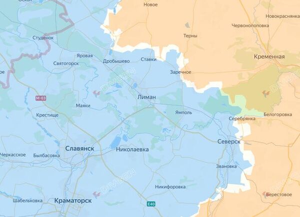 Обстановка на Краснолиманском направлении