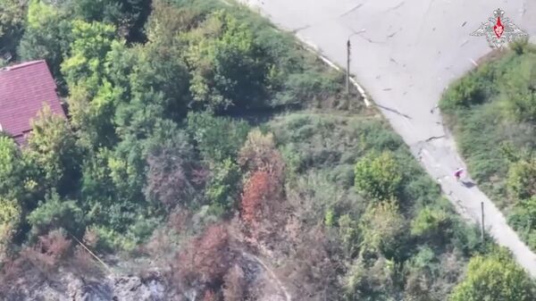 Российские флаги в Купянске Харьковской области