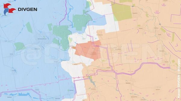 Изменения линии фронта за минувшие сутки нанёс на карту канал DivGen: