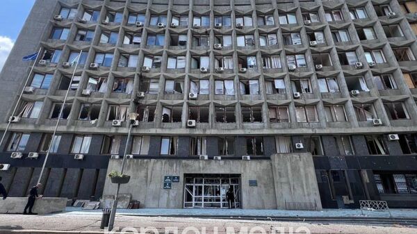 В Сумах нанесен очередной удар Герани по зданию обладминистрации