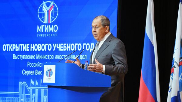 Глава МИД РФ С. Лавров выступил в МГИМО Глава МИД РФ С. Лавров выступил в МГИМО