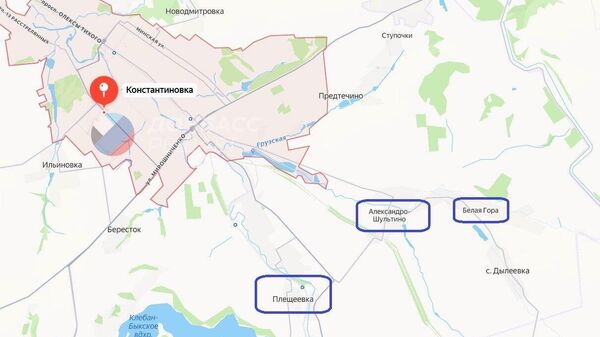 Под Константиновкой в ДНР российские войска выбивают противника из пригородной Плещеевки