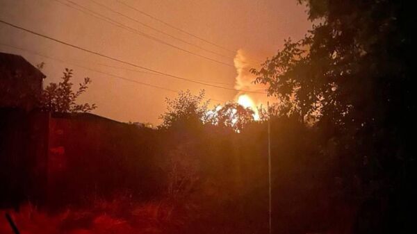 О пожаре в оккупированном Запорожье сообщает гауляйтер Фёдоров