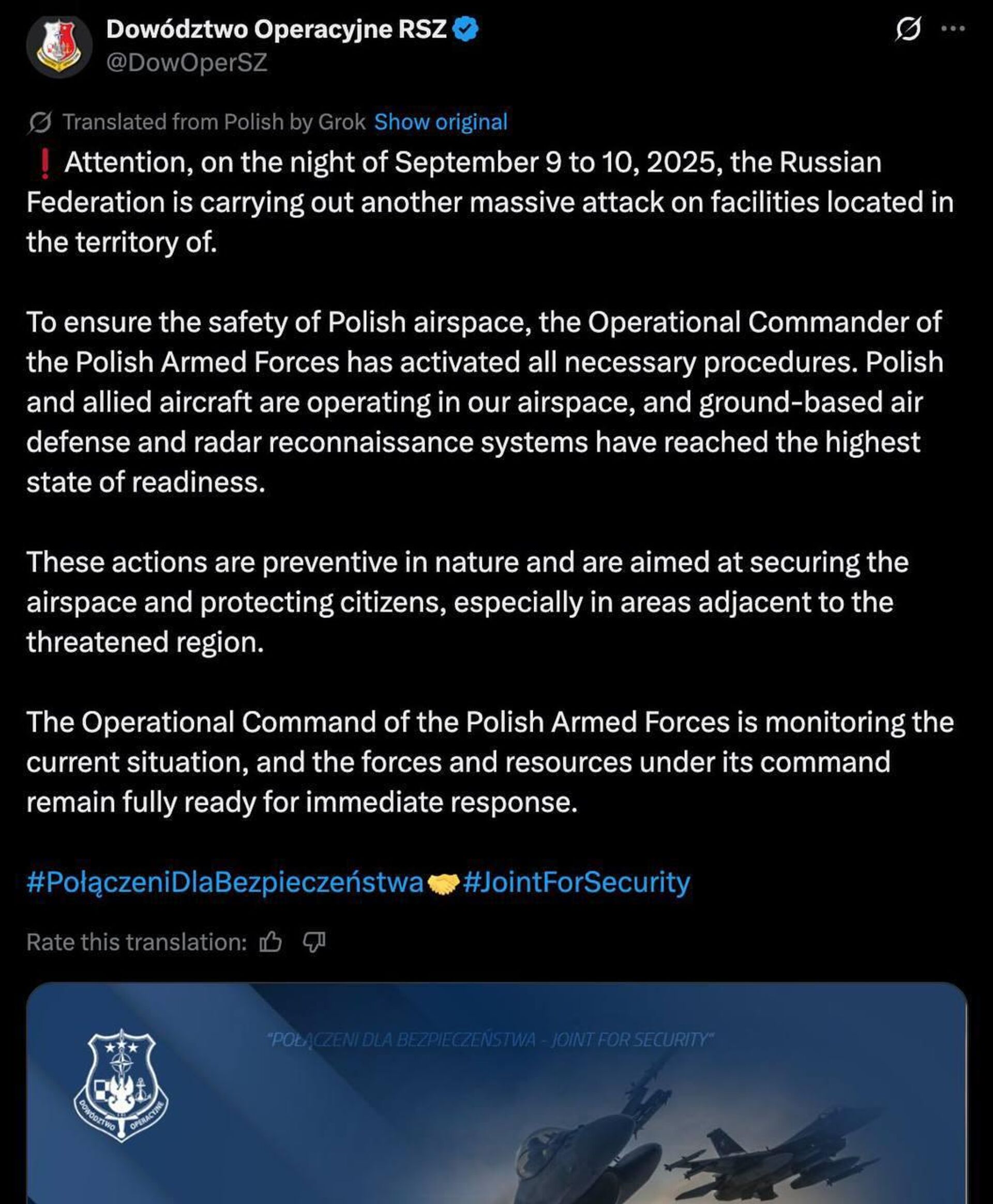 Премьер Польши Дональд Туск сообщил о якобы ночном «многочисленном нарушении воздушного пространства Польши» Премьер Польши Дональд Туск сообщил о якобы ночном «многочисленном нарушении воздушного пространства Польши» - РИА Новости, 1920, 10.09.2025