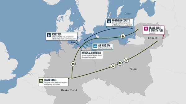 Началась четвертая фаза учений НАТО «Квадрига-2025» — переброска германских войск в Литву
