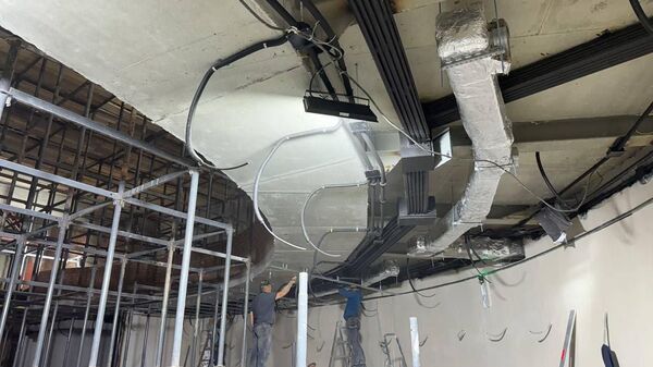 В Мариуполе продолжается восстановление драмтеатра В Мариуполе продолжается восстановление драмтеатра