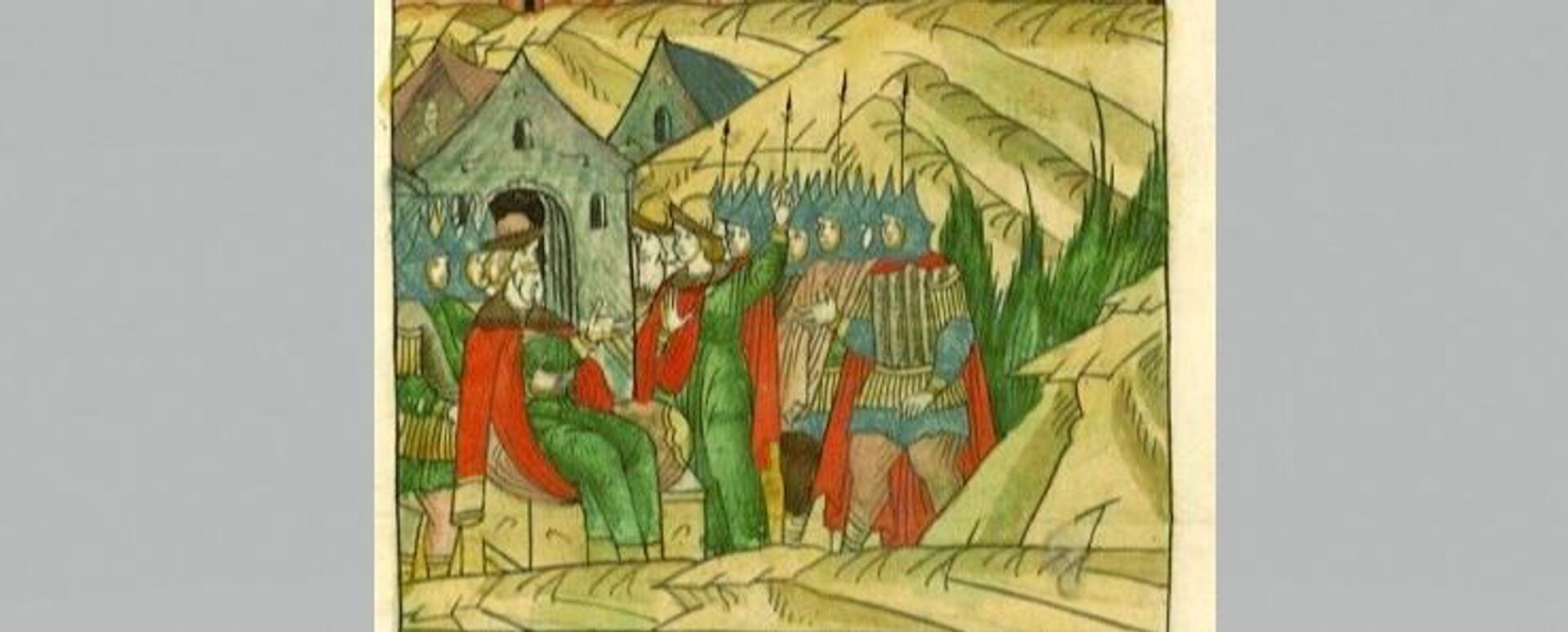 Михаил Борисович Тверской. Миниатюра Лицевого свода, XVI век Михаил Борисович Тверской. Миниатюра Лицевого свода, XVI век - РИА Новости, 1920, 17.09.2025