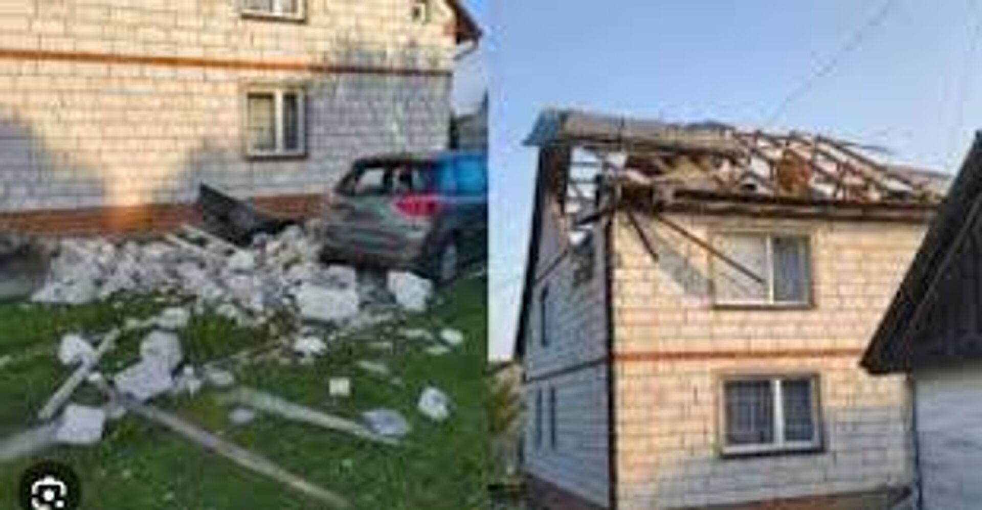 Разрушенный ракетой с А-16 дом в Польше - РИА Новости, 1920, 17.09.2025