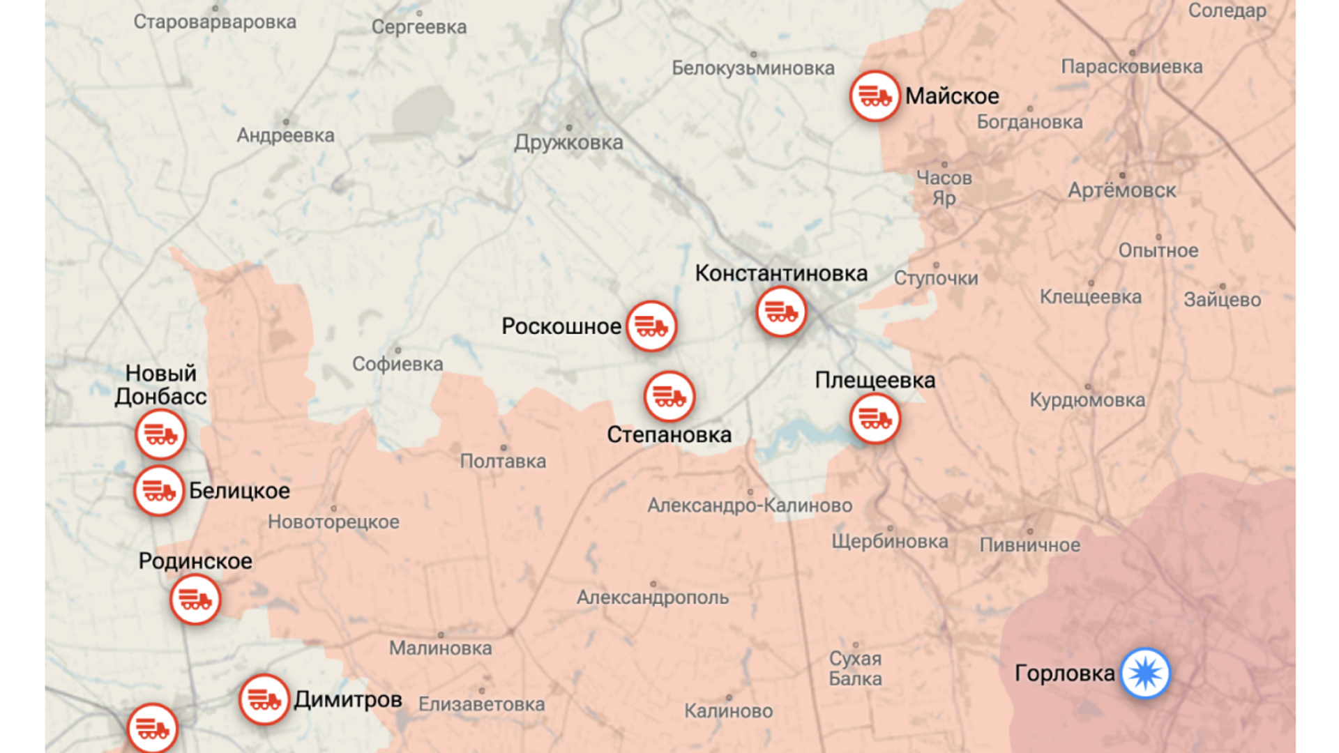 Карта ДНР - РИА Новости, 1920, 20.09.2025