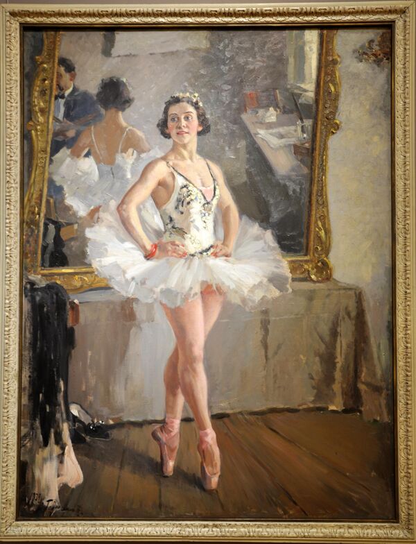 Александр Герасимов Портрет балерины О.В. Лепешинской, 1939 год (ГТГ)