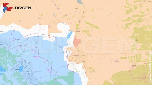 Изменения линии фронта за минувшие сутки нанёс на карту канал DivGen: