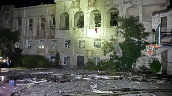 Форосская школа в Крыму после атаки дронами ВСУ 21 сентября 2025 года