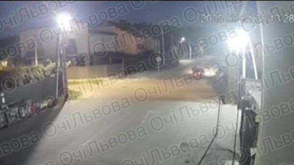 Кадры с подрывом гранаты на окраине Львова