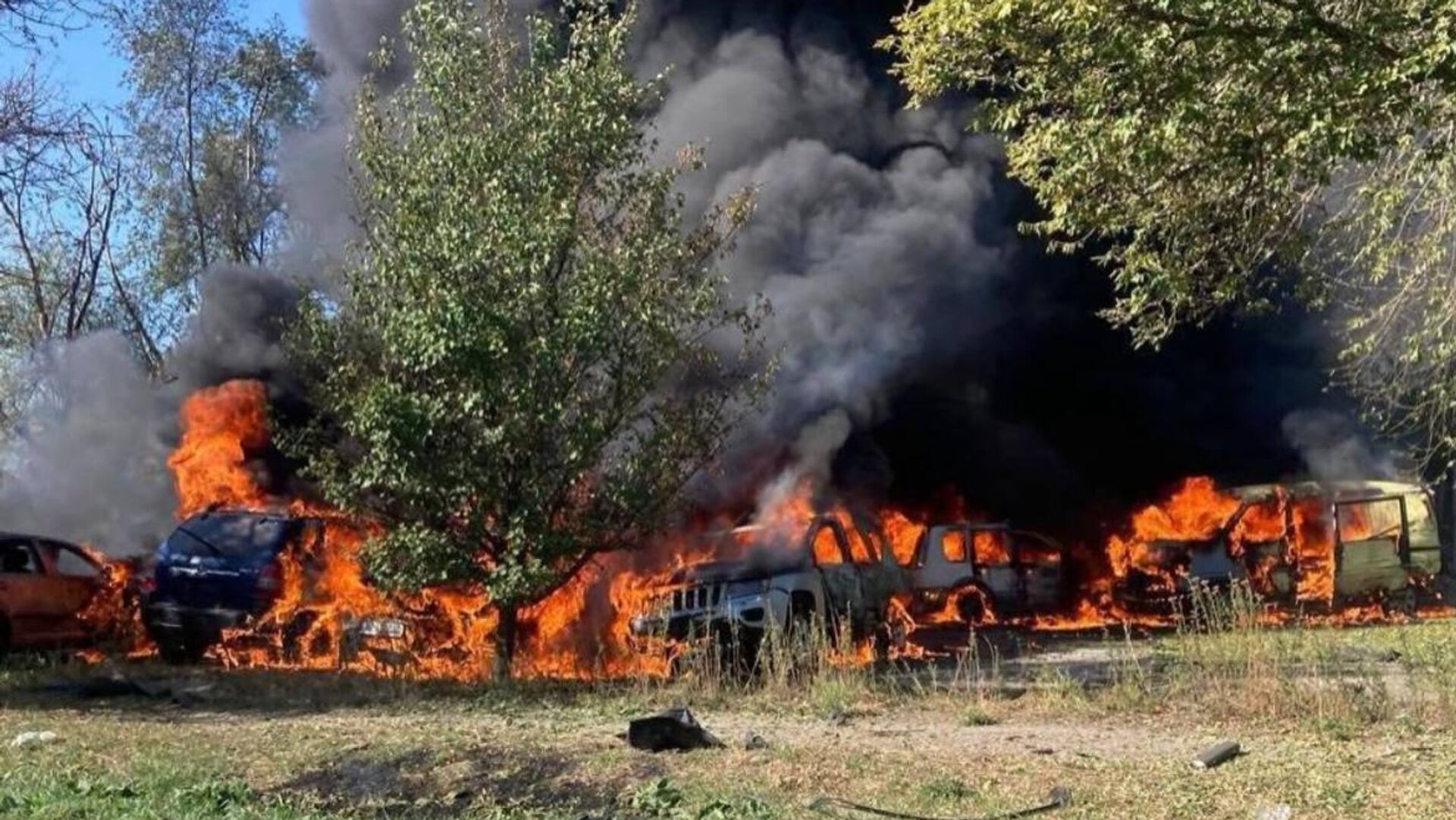 Серия взрывов прогремела в оккупированном ВСУ Запорожье - РИА Новости, 1920, 28.09.2025