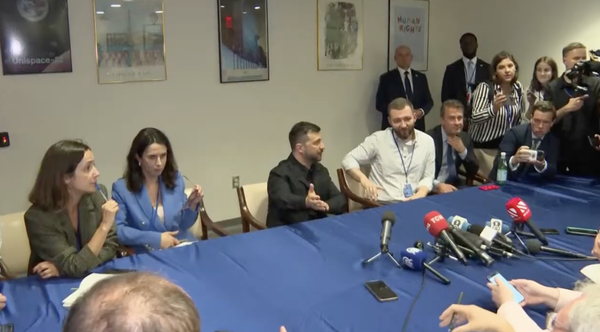 Пресс-конференция Владимира Зеленского в ООН 23 сентября 2025 года