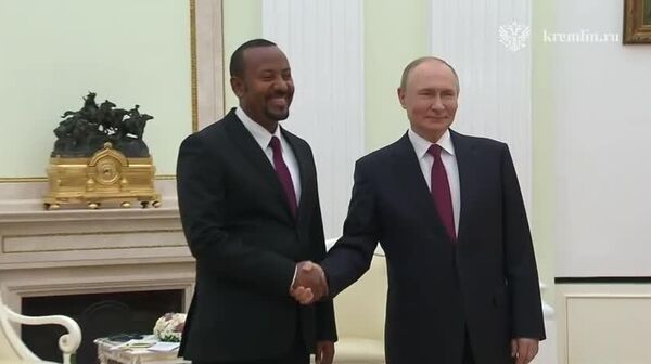 В Кремле началась встреча Владимира Путина с премьер-министром Эфиопии Абийем Ахмедом