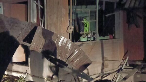 Появляются первые кадры последствий террористического удара ВСУ по населённому пункту Белая Берёзка в Брянской области