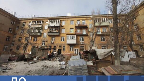 Россия продолжает восстановление разрушенных домов в Мариуполе