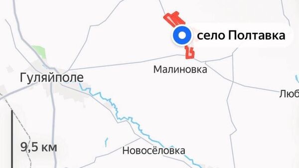По поступающим оперативным данным ВС РФ прорвались с востока в село Полтавка в районе города Гуляйполе
