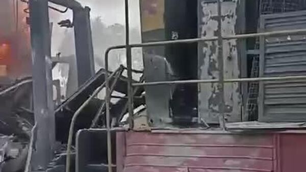 Бандеровские СМИ подняли крик, будто поезд, по которому били Герани на вокзале в Шостке, был пассажирский