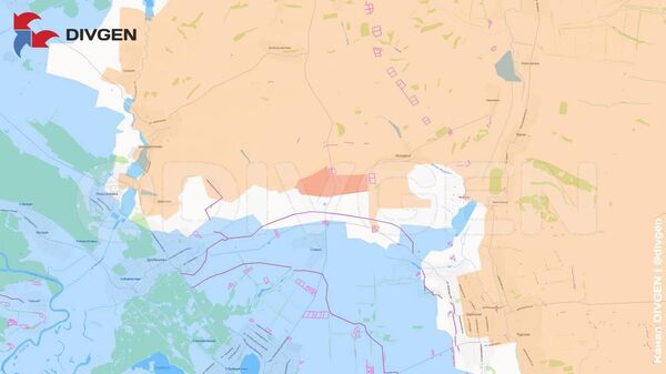 Изменения линии фронта нанёс на карту канал DivGen