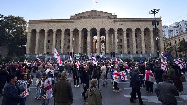 Митинг оппозиции в Тбилиси