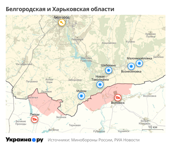 Белгородская и Харьковская области