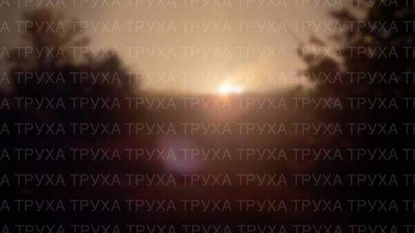 В Качановке в результате удара Гераней возник сильный пожар