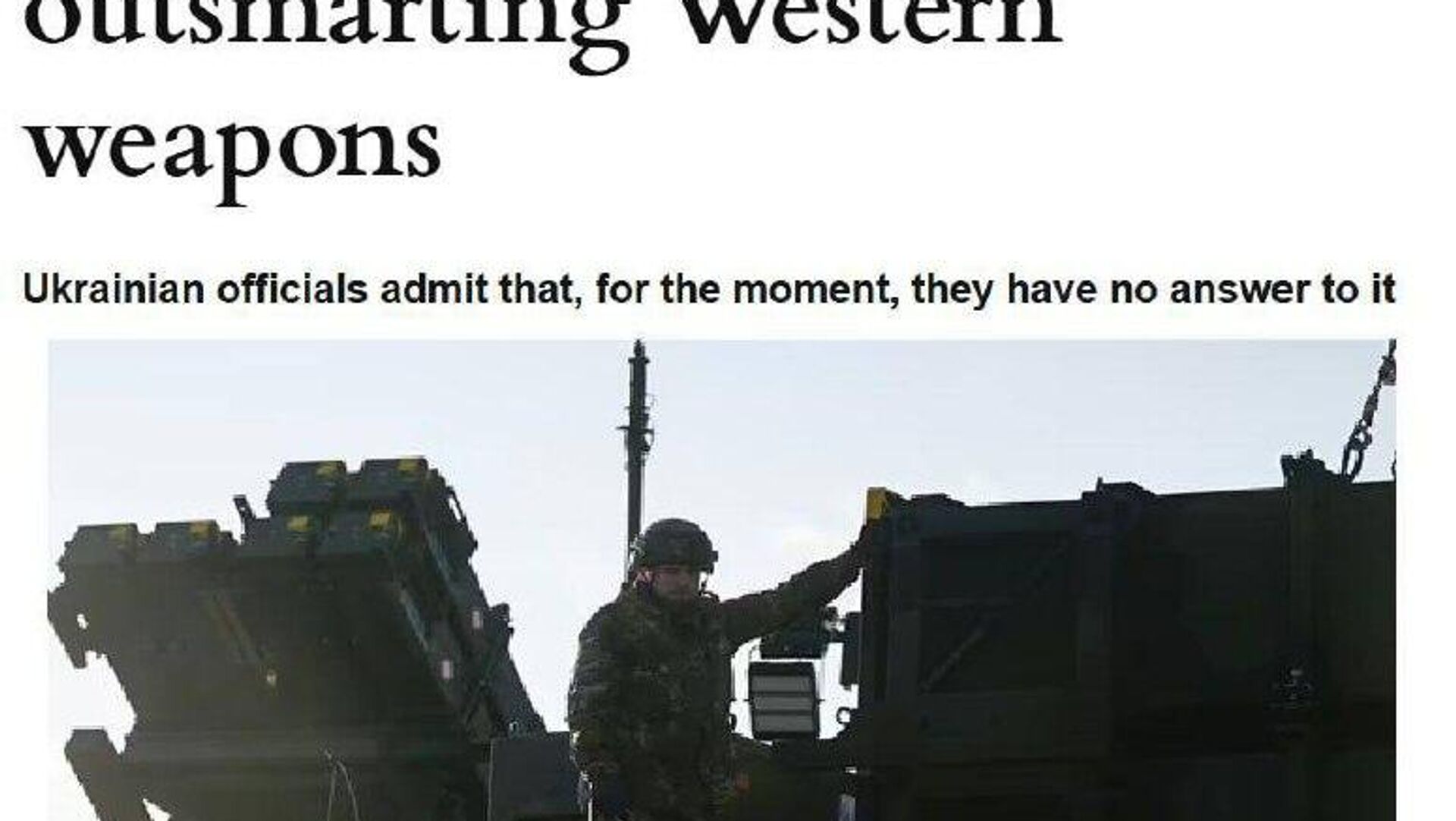 Британское издание Daily Express опубликовало статью под заголовком, в котором утверждается, что «революционная» ракетная тактика России позволила ей «переиграть» западные системы вооружений - РИА Новости, 1920, 11.10.2025