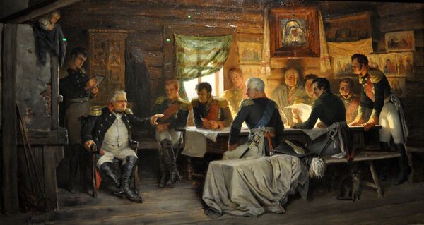 Алексей Кившенко Военный совет в Филях, 1882 год