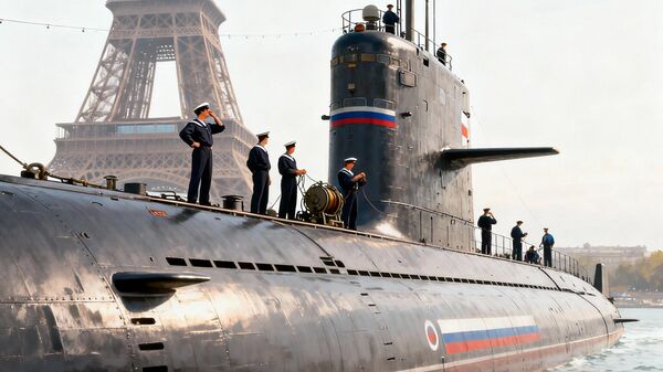 Российская подлодка у берегов Парижа, нейросеть