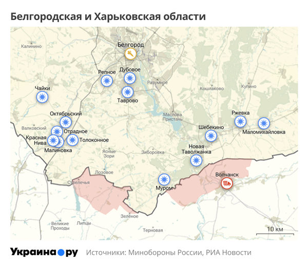 Белгородская и Харьковская области