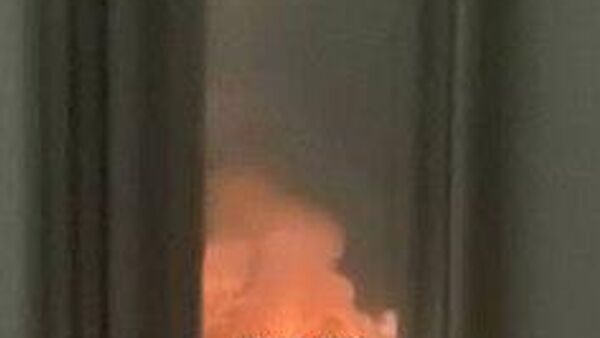 В Харькове после прилётов разгорается мощный пожар