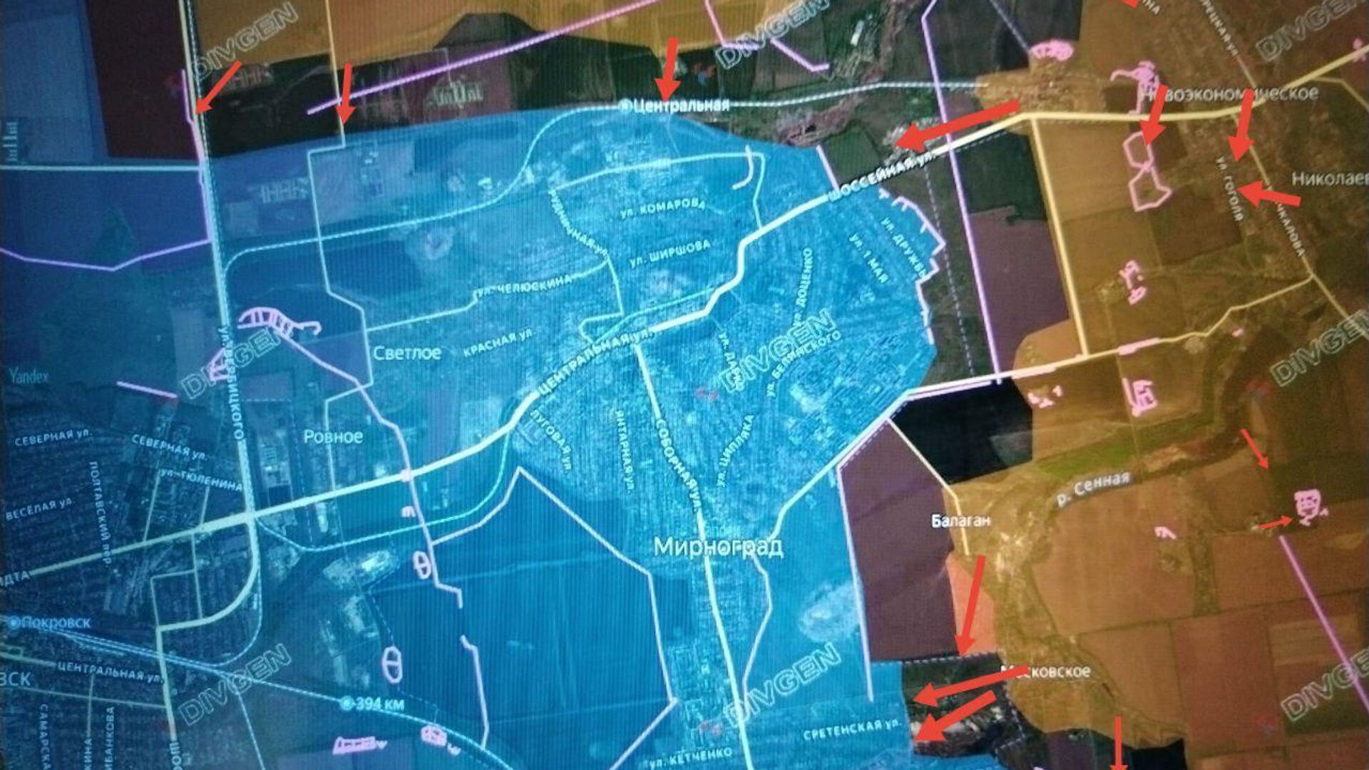 Положение на фронте в районе Покровска и Мирнограда — критическое для украинской армии - РИА Новости, 1920, 14.10.2025