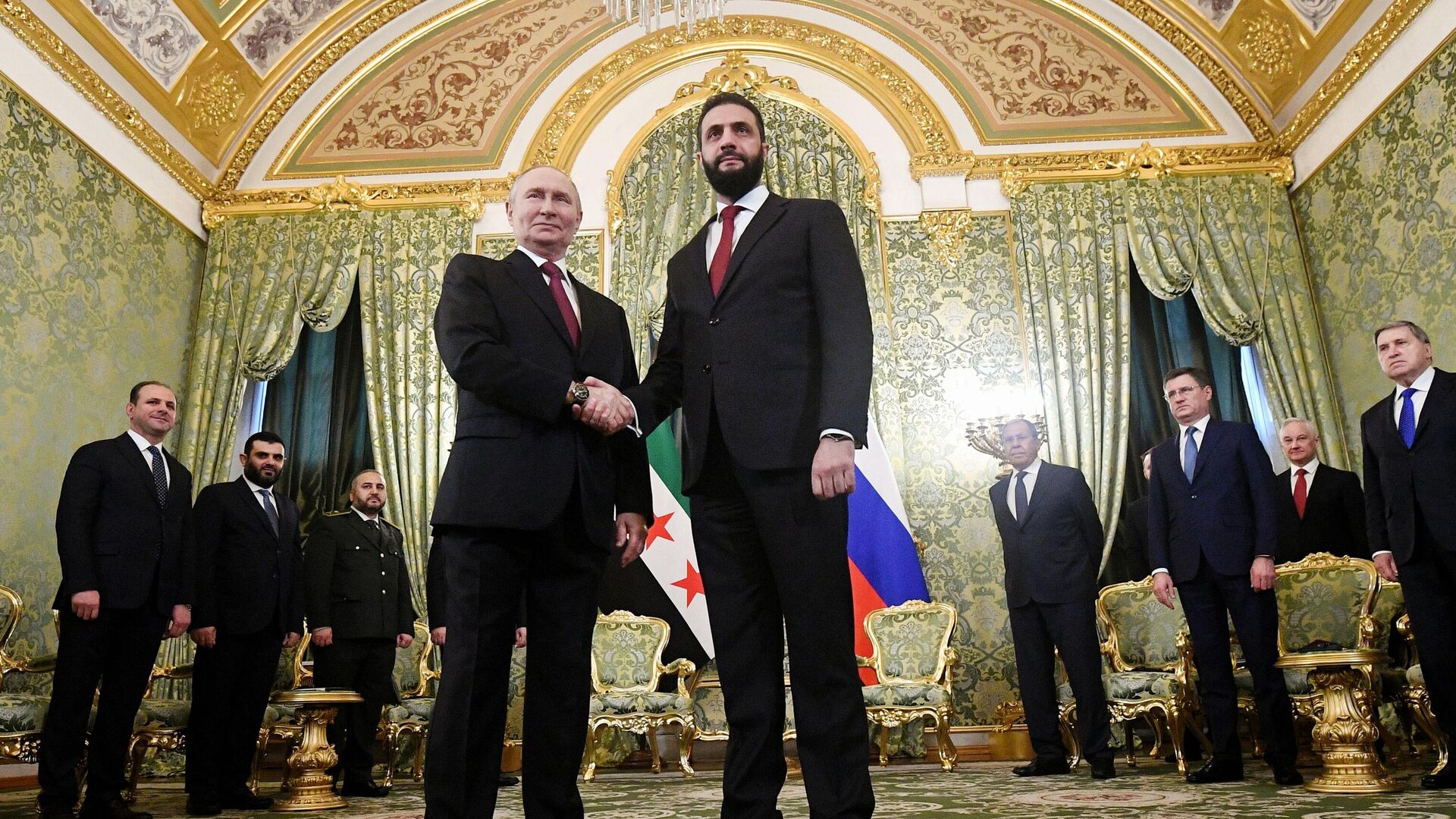 Встреча президента Владимира Путина и президента Сирии Ахмеда аш-Шараа - РИА Новости, 1920, 03.11.2025