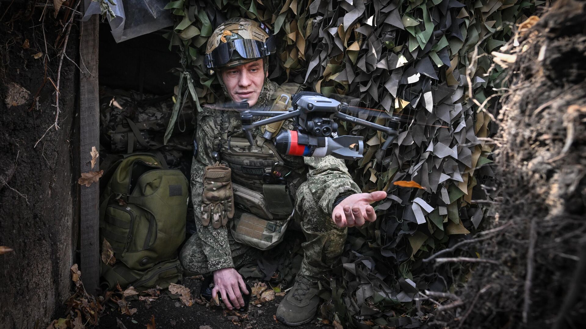 Боевая работа расчетов БПЛА группировки Центр - РИА Новости, 1920, 24.12.2025