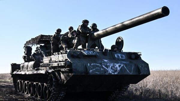 Боевая работа САУ Малка группировки Центр