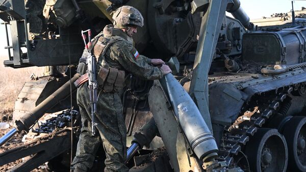 Боевая работа САУ Малка группировки Центр