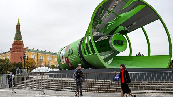 Телевизионная студия RT на Манежной площади