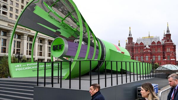 Телевизионная студия RT на Манежной площади