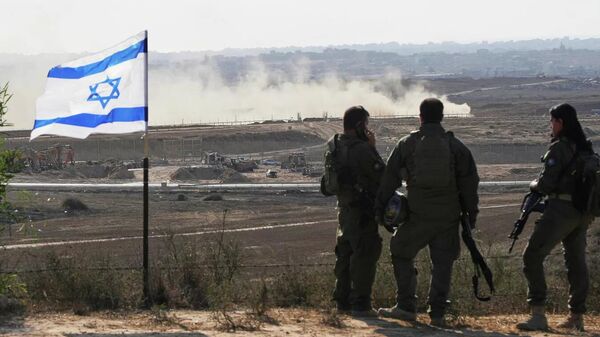Израильские военные в районе границы с сектором Газа