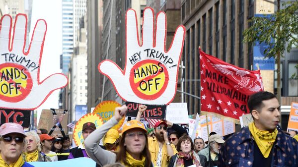 Антиправительственная акция Нет королям в Америке 