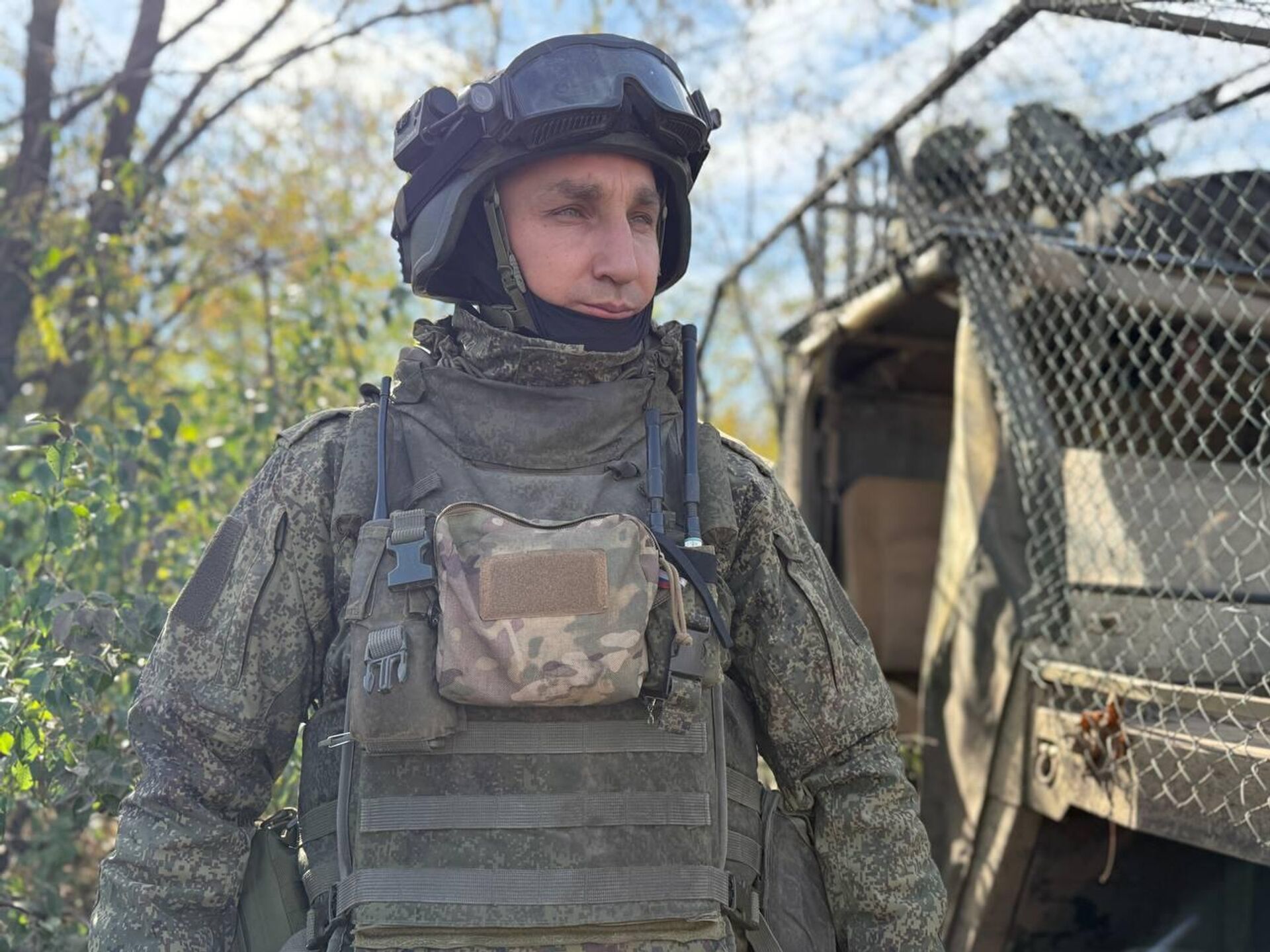 Командир группы прикрытия Виктор Павлов - РИА Новости, 1920, 25.10.2025