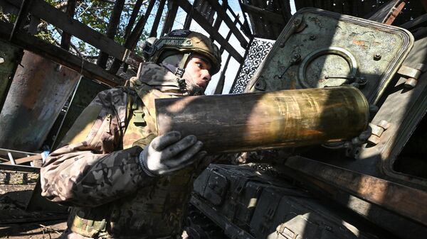 Боевая работа САУ Мста-С группировки Центр