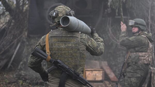 Боевая работа расчета пушки 2С5 Гиацинт-С группировки Центр