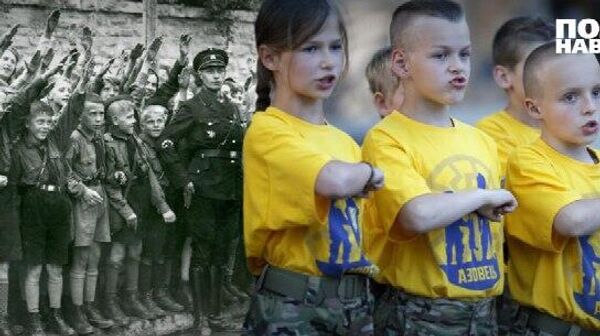 Убей кролика как москаля! - чему учат в детских лагерях Азова* Убей кролика как москаля! - чему учат в детских лагерях Азова*